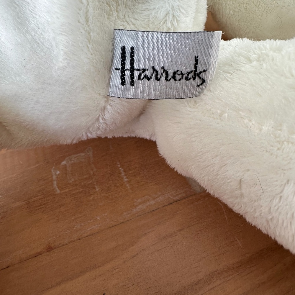 Harrods “My First Harrods” Teddy Bear Light Tan Cream/Ivory UK London 15” - Picture 8 of 16